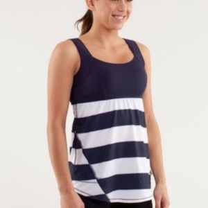 Lululemon Run Chase Me Tank Top Bold Stripe